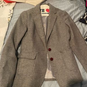 Gray Banana Republic blazer, size 0